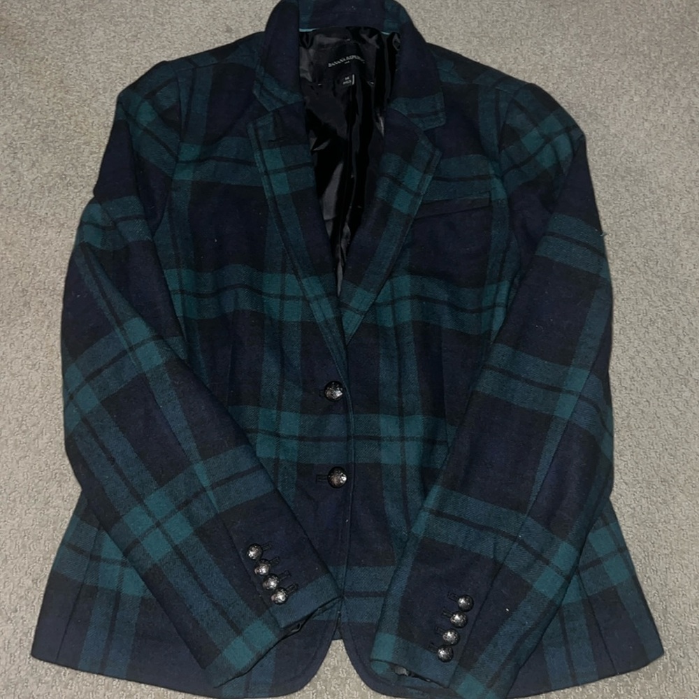 Blackwatch Banana Republic Wool Blazer
